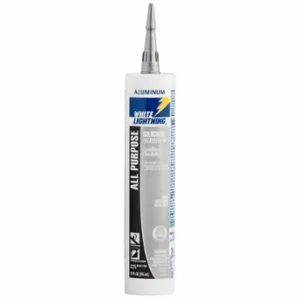 WHITE LIGHTNING W11124510 Silicone Sealant, Silicone Rubber, Gray, 10 Oz, Tube, 501% Or More Elongation Range | CV2BHF 48XW79