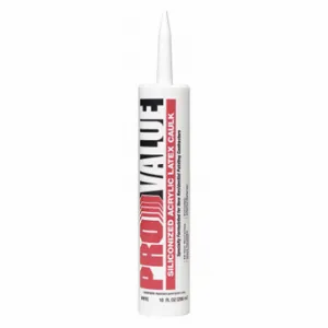 WHITE LIGHTNING WL0009650 Hybrid Caulk, White, 10 oz Container Size, Cartridge, 501% or More Elongation Range | CV2BHC 49LX71