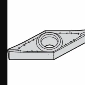 WIDIA VCGT333AL3 Diamond Turning Insert, Vcgt Insert, Neutral, 3/16 Inch Thick, 3/64 Inch Corner Radius | CV3MWG 433C01