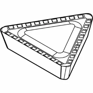 WIDIA TPKR1603PDRMS Triangle Milling Insert, 3/8 Inch Inscribed Circle, 0.1250 Inch Thick, Chip-Breaker | CV2TTY 273MP5