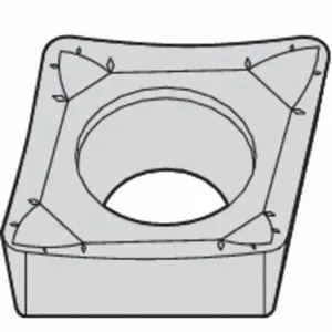 WIDIA CCGT21505AL3 Diamond Turning Insert, Ccgt Insert, Neutral, 3/32 Inch Thick, 0.0080 Inch Corner Radius | CV3MPA 433A80