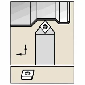 WIDIA VCGT221AL1 Diamond Turning Insert, Vcgt Insert, 1/8 Inch Thick, 1/64 Inch Corner Radius | CV3KTH 273NM1