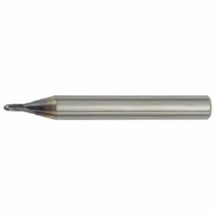 WIDIA 7N0100302RJ Ball End Mill, Carbide, 0.3 mm Milling Dia, 0.3 mm Length Of Cut, 50 mm Overall Length | CV2CET 48LG72