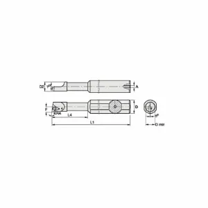 WIDIA QSBI375750155R Indexable Boring Bar, Tp Insert, Triangle, 11 Degree Insert Clearance Angle | CV2MFV 287CC7