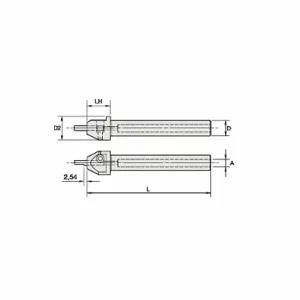 WIDIA ATBI5004 Boring and Grooving Bar Adapter, 0.7600 Inch Body Dia, 4 Inch Length, Coolant Through | CV2BMF 287FP1