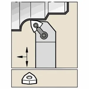 WIDIA MWLNL124B Indexable Turning Toolholder, MWLN Toolholder, WN Insert, Trigon | CV3GWA 273TG0