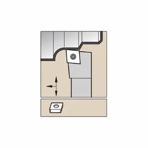 WIDIA SCLCL062 Indexable Turning Toolholder, SCLC Toolholder, CC Insert, 80 Deg. Diamond | CV3GWN 273TG2