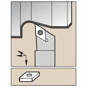 WIDIA SDJCR123 Indexable Turning Toolholder, SDJC Toolholder, DC Insert, 55 Deg. Diamond | CV3GWX 273TG9