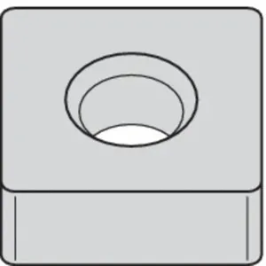 WIDIA SNGA432T0820 CW2015 Square Turning Insert, 1/2 Inch Inscribed Circle, Alumina Ceramic, Neutral | CV3KYL 433D39