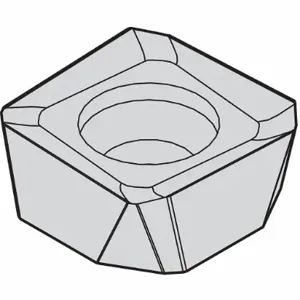 WIDIA SNKT435AZER20 Square Milling Insert, 1/2 Inch Inscribed Circle, 0.2169 Inch Thick | CV2TFX 444T33