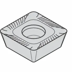 WIDIA SDMT43PDRML Square Milling Insert, 1/2 Inch Inscribed Circle, 3/64 Inch Corner Radius | CV2TJG 444Z41