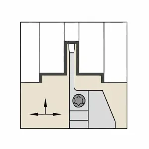 WIDIA WMTSL163087 Indexable Grooving And Parting Toolholder, Square, Left Hand | CR7PWV 287EN7