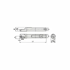 WIDIA 348108 Cut-Off And Grooving Blade, Wmtsls Toolholder, Left Hand, 54.60 mm Overall Length | CR4UFF 287EJ9