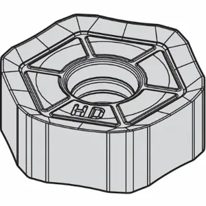 WIDIA HNGJ53511ANSNHD Hexagon Milling Insert, 5/8 Inch Inscribed Circle, 3/64 Inch Corner Radius | CV2PXL 444U75