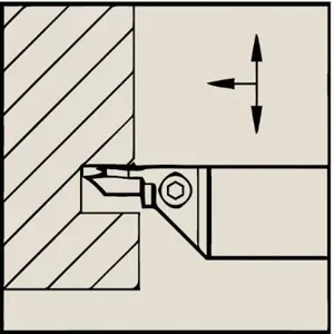 WIDIA 252212M Indexable Grooving And Parting Toolholder, Wmta Toolholder, Left Hand | CR4UHE 287DN5