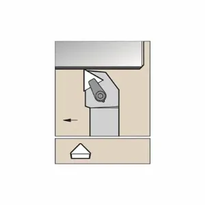 WIDIA CTGPR1212F11 Toolholder, Triangle, Non-Coolant Through, RigHeight Hand, Positive Zero | CV3HHQ 273ZE5