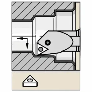 WIDIA A32UPTFNR16 Indexable Boring Bar, A-Ptfn Toolholder, Tn Insert, Triangle | CV2LWV 287FG5