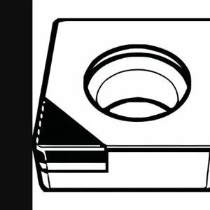 WIDIA CCGW3251FST Diamond Turning Insert, Ccgw Insert, Neutral, 5/32 Inch Thick, 1/64 Inch Corner Radius | CV3HYD 274AN6