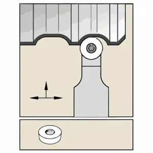 WIDIA SRDCN2525M08 Toolholder, Round, Non-Coolant Through, Neutral, Neutral, SRDCN2525M08 | CV3HEQ 274AA4