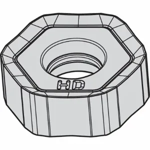 WIDIA HNPJ0704ANSNHD Hexagon Milling Insert, 1/2 Inch Inscribed Circle, 3/64 Inch Corner Radius | CV2PWA 444X54