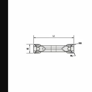 WIDIA WMTS250I6P08PT Parting And Grooving Insert, 6 Insert Size, 6 Seat Size, 1/4 Inch Max. Grooving Width | CR7GAR 274DD5