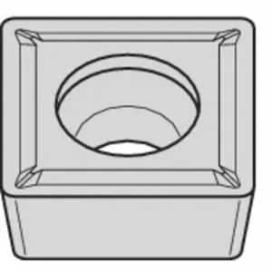 WIDIA SCMT32521P TN20K Square Turning Insert, 3/8 Inch Inscribed Circle, Neutral, 1/32 Inch Corner Radius | CV3MQG 433G35