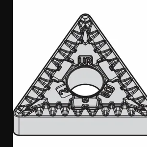 WIDIA TNMG332UR WS25PT Triangle Turning Insert, 3/8 Inch Inscribed Circle, Neutral, Ur Chip-Breaker | CV3LZM 433W99