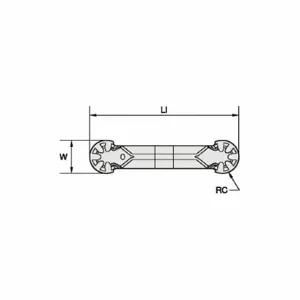 WIDIA WMTR600M6PPC Parting And Grooving Insert, 6 Insert Size, 6 Seat Size, 6.00 mm Max. Grooving Width | CR7GBB 274DY9