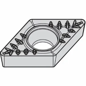 WIDIA DCMT3252MP Diamond Turning Insert, Dcmt Insert, Neutral, 5/32 Inch Thick, 1/32 Inch Corner Radius | CV3JZN 433L81