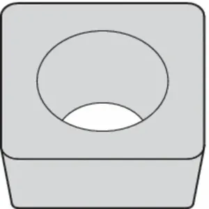 WIDIA SCMW321 THM Square Turning Insert, 3/8 Inch Inscribed Circle, Neutral, 1/64 Inch Corner Radius | CV3LGF 433C48