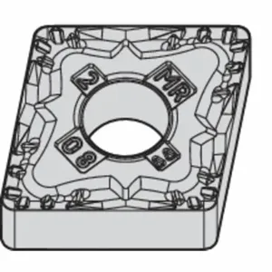 WIDIA CNMG644MR Diamond Turning Insert, Cnmg Insert, Neutral, 1/4 Inch Thick, 1/16 Inch Corner Radius | CV3JJL 433N31