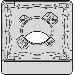 WIDIA SNMG432UM WM25CT Square Turning Insert, 1/2 Inch Inscribed Circle, Neutral, 1/32 Inch Corner Radius | CV3KZX 433U92