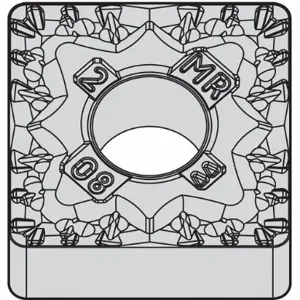 WIDIA SNMG643MR WP15CT Square Turning Insert, 3/4 Inch Inscribed Circle, Neutral, 3/64 Inch Corner Radius | CV3LFA 433R28