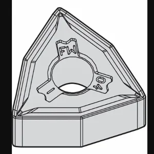 WIDIA WNMG432FW WP15CT Turning Insert, 1/2 Inch Inscribed Circle, Neutral, 3/16 Inch Thick, Fw Chip-Breaker | CV3MGJ 433X40