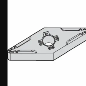 WIDIA VNMG331FF Diamond Turning Insert, Vnmg Insert, Neutral, 3/16 Inch Thick, 1/64 Inch Corner Radius | CV3KWD 433X93