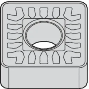 WIDIA SNMM646SR WM25CT Square Turning Insert, 3/4 Inch Inscribed Circle, Neutral, 3/32 Inch Corner Radius | CV3LEC 433Y45