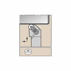 WIDIA DRGNR2525M12KC04 Indexable Turning Toolholder, DRGN Toolholder, RN Insert, Round | CV3GUG 274HG4