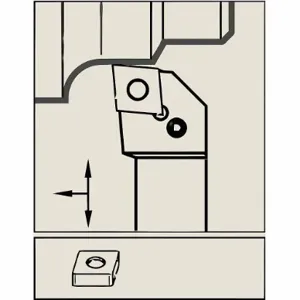 WIDIA 582101 Parting And Grooving Insert, 3 Insert Size, Cast Iron, Neutral, 3 Seat Size, Pvd | CR6CZU 273VA6