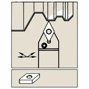 WIDIA PDNNR2525M15 Toolholder, Diamond, Non-Coolant Through, RigHeight Hand, Double Negative, PDNNR2525M15 | CV3HCD 273ZP4