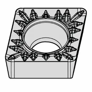 WIDIA CCMT2151MP Diamond Turning Insert, Ccmt Insert, Neutral, 3/32 Inch Thick, 1/64 Inch Corner Radius | CV3JBJ 274LC5