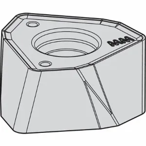 WIDIA WOEJ120712SRMM Trigon Milling Insert, 0.4720 Inch Inscribed Circle, 1.27 mm Corner Radius | CV2TQQ 444W72