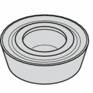 WIDIA RDMT1003M0T Round Milling Insert, 0.3937 Inch Inscribed Circle, 0.1250 Inch Thick, Chip-Breaker | CV2RZX 444T99