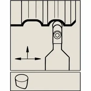 WIDIA MTGNL12CA3 Cartridge, Non-Coolant Through, Left Hand, MTGNL12CA3 | CV2DCD 273ZH7