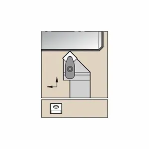 WIDIA DSSNR164DKC3 Toolholder, Square, 1 Inch Shank Width, Non-Coolant Through, RigHeight Hand | CV3HEX 274HA1