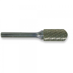 WIDIA M41296 3/8 Inch Carbide Bur, Cylindrical Ball Nose, Double Cut | CD2KFK 1Z356