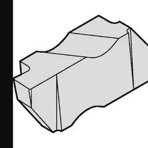 WIDIA NG3125R Parting And Grooving Insert, Right Hand, 3 Seat Size, 1/8 Inch Max. Grooving Width | CR7FRG 273WA2