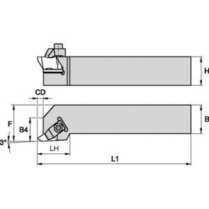 WIDIA NSR163D Indexable Thread Turning Tool Holder, Right Hand, 1 Inch Shank Width, 152.40 mm | CV3NKV 287DU0