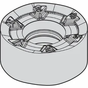 WIDIA RNGJ1204M0EML Round Milling Insert, 0.4724 Inch Inscribed Circle, 0.1870 Inch Thick, Chip-Breaker | CV2TBR 444V65