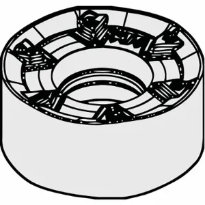 WIDIA RNPJ1605M0SMH Round Milling Insert, 5/8 Inch Inscribed Circle, 0.2173 Inch Thick, Chip-Breaker | CV2TDF 274LJ6