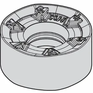 WIDIA RNPJ1204M0SMH Round Milling Insert, 0.4724 Inch Inscribed Circle, 0.1869 Inch Thick, Chip-Breaker | CV2TBJ 444W89